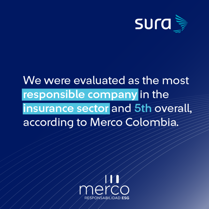 SURA completes a consecutive decade among the most responsible organizations with the best corporate governance practices in the country according to the  Merco Colombia survey